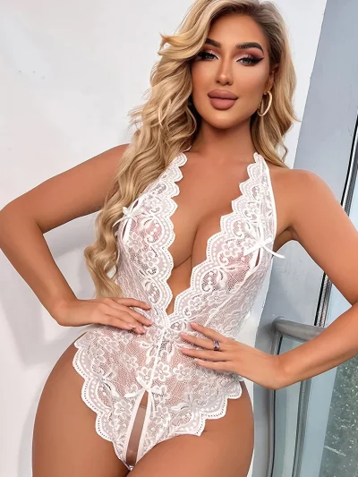 Сексуальное кружевное нижнее белье боди с