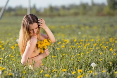 Фотосессия с одуванчиками