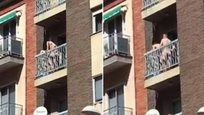 Ххх на балконе