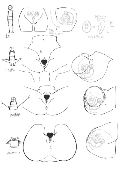 Рисование женских половых органов