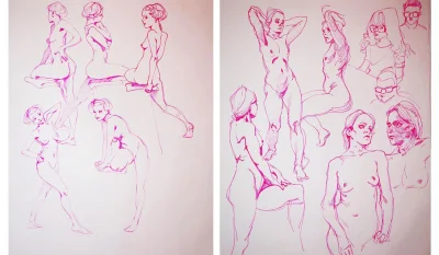 Набросок женской фигуры