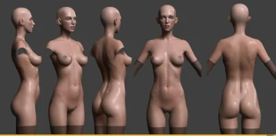 D моделирование голых женщин