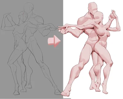 Поза человека для рисования