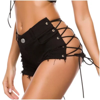 Женские шорты со шнуровкой на попе