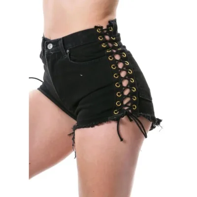 Шорты с высокой талией