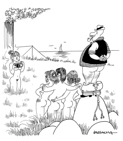 Карикатуры на пляже