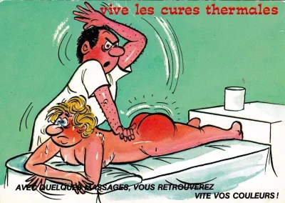 Эротический массаж: карикатура