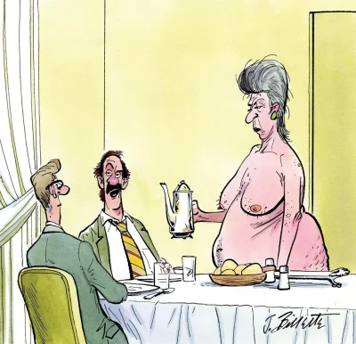 Карикатура с голыми сиськами