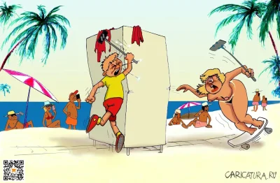 Карикатуры про отдых на море