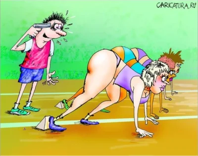 Фитнес карикатуры