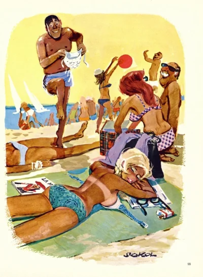 Пляжные эротические рисунки