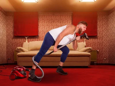 Человек пылесос