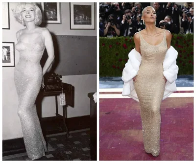 Платье мэрилин монро на ким кардашян