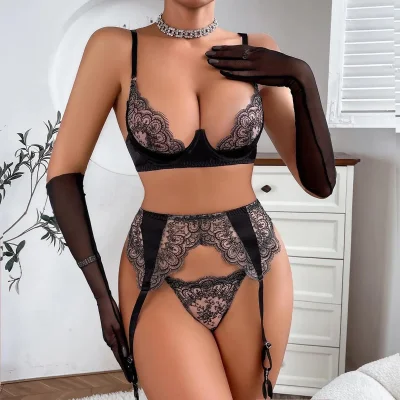 Cексуальное кружевное эротическое белье