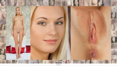 Лицо девушки и её вагина