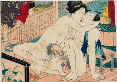 Японская эротическая гравюра сюнга