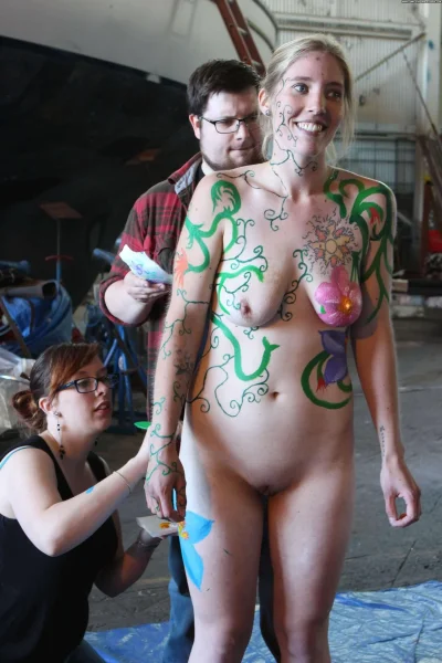 Порно бодиарт