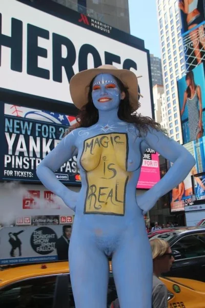 Body painting in manhattan