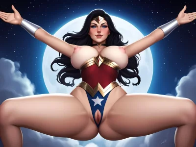 Чудо женщина большие сиськи