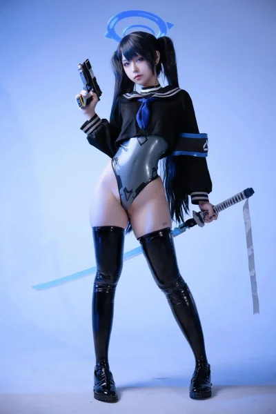 Японский косплей без трусиков