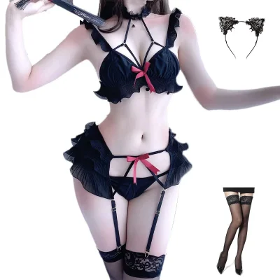 Комплект сексуального кружевного нижнего белья