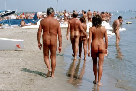 Beach of naked people