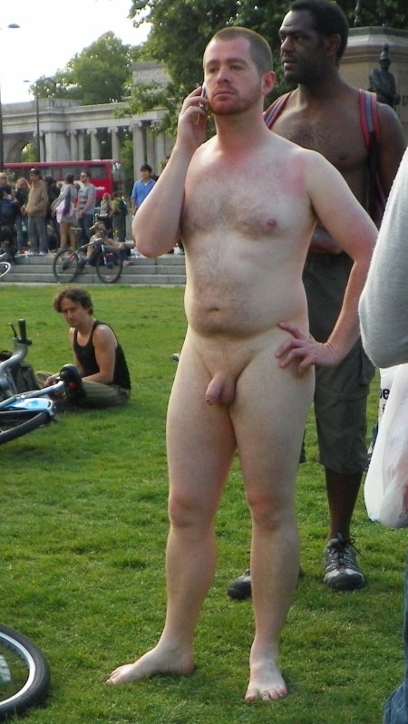 Handsome exhibitionist guys