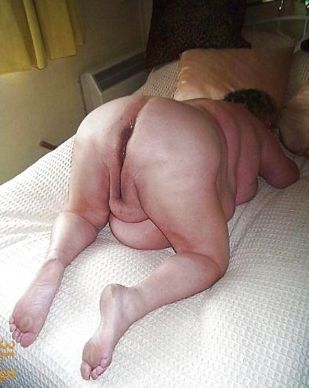 Old fat women in bed