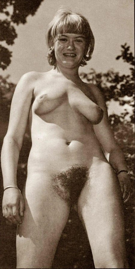 Older hairy retro nudists