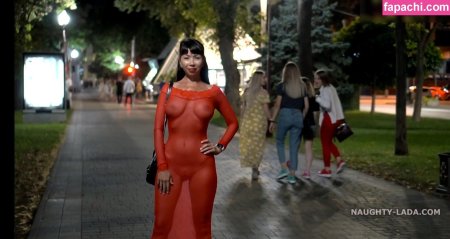 Naughty lada naked in a transparent dress