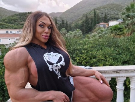 Female bodybuilder Natalya Trukhina