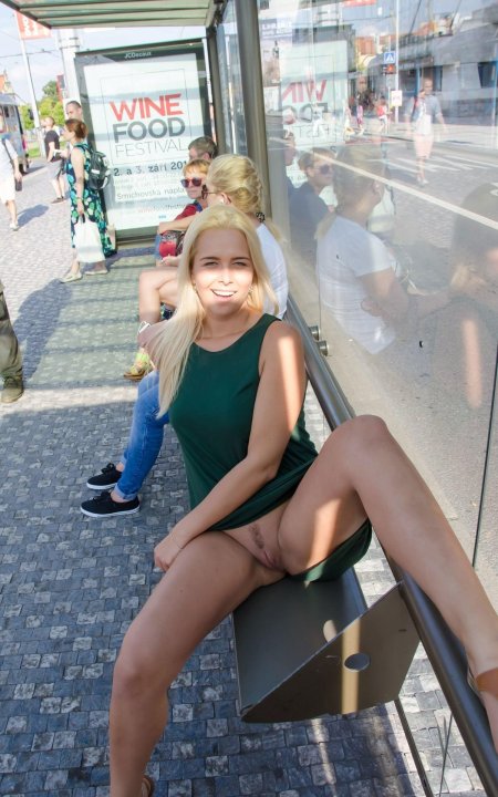 No panties in a public place
