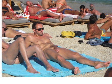Naked nudist guys