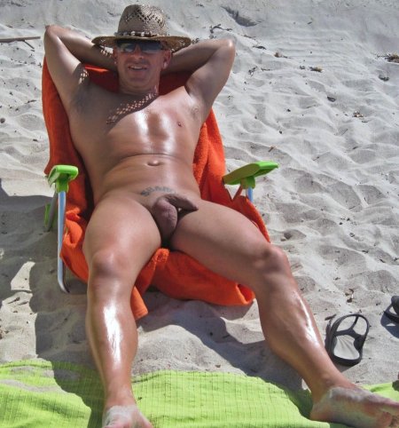 Tanned naked men