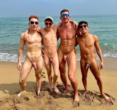 Guys on the beach