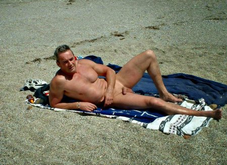 Naked boys on the beach