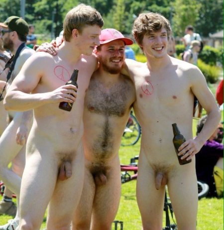Straight guys naked party
