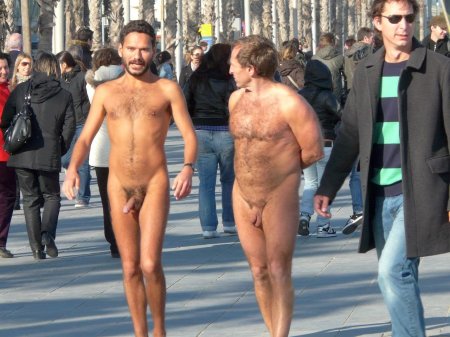 Public male nudity