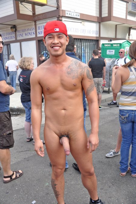 Naked exhibitionist guys