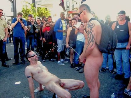 Gay porn public
