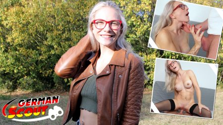 Blonde with glasses