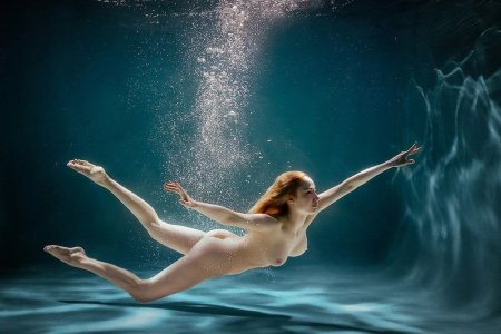 Girl underwater