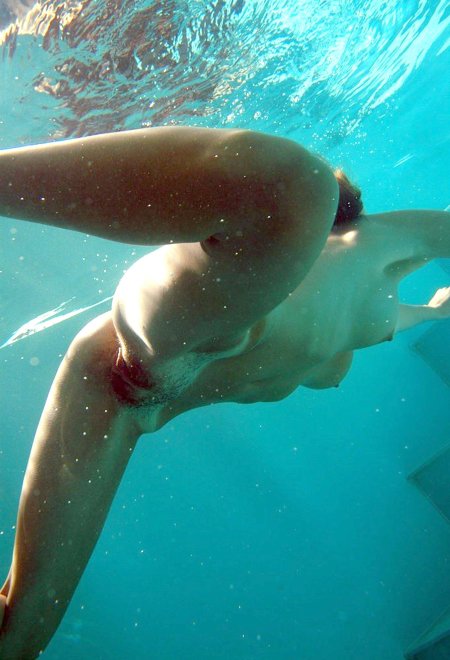 Beautiful naked underwater