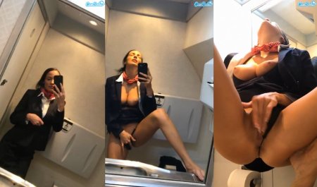 Flight attendant boobs