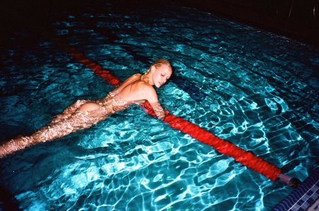 Swimming in the pool