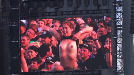 Open air rock festival
