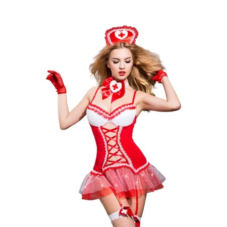 Nurse costume for role-playing