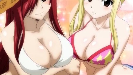 Lucy Heartfilia and Erza