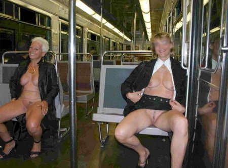 No panties on the subway