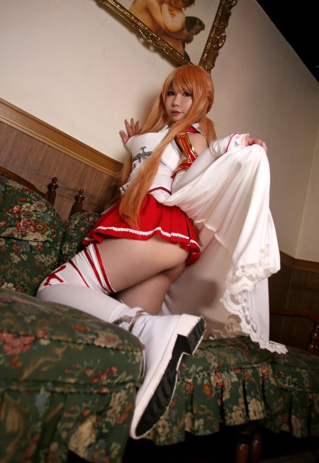 Sexy Japanese cosplay Asuna
